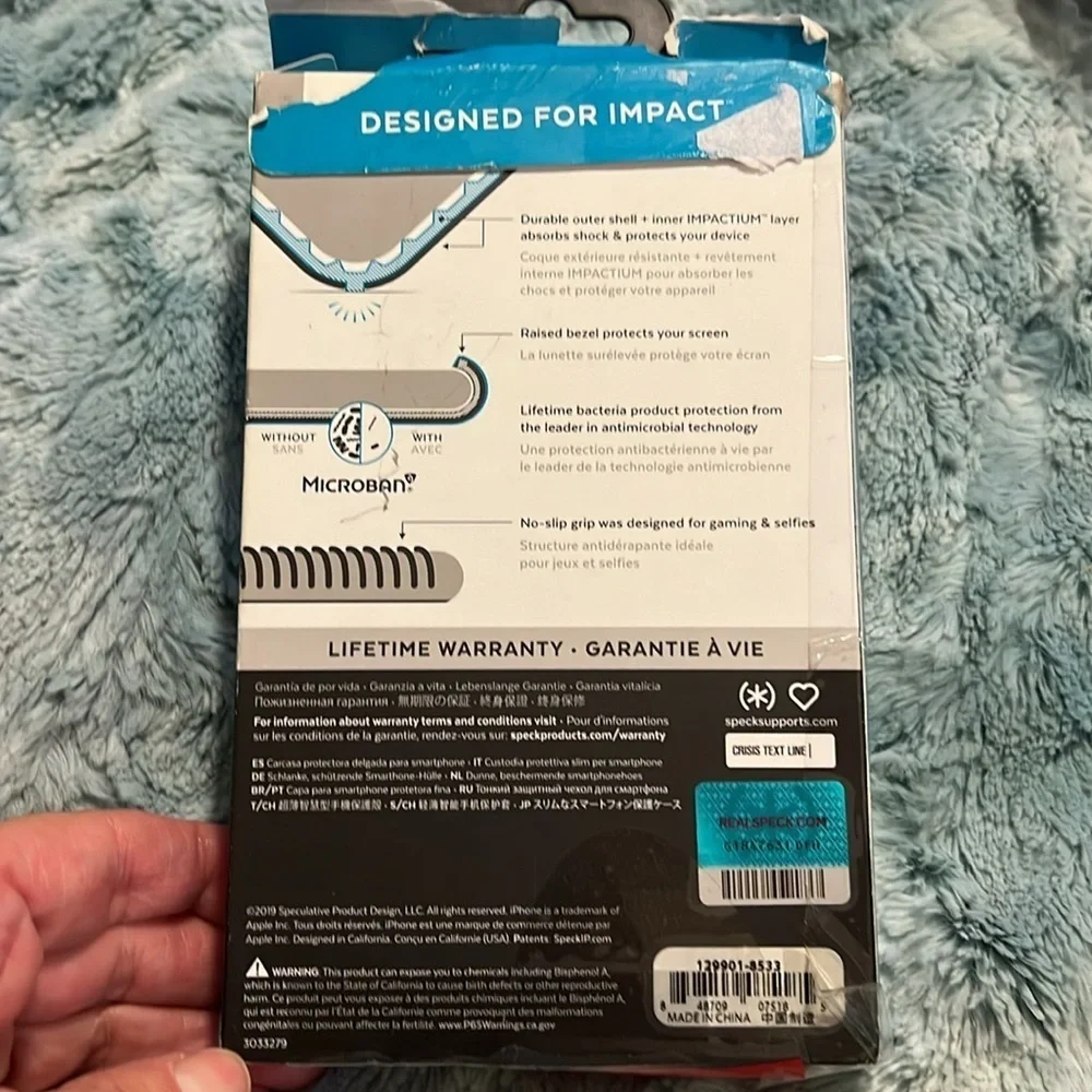 New in box Speck presidio grip + glitter iPhone 11 Pro E104
